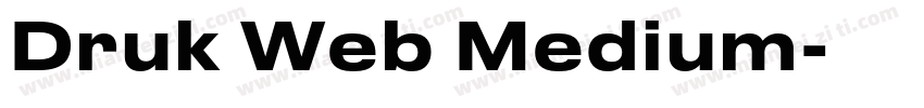Druk Web Medium字体转换